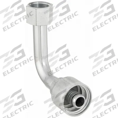 AEROQUIP Hydraulic Crimp Fitting: Steel x Steel, 90° Elbow, -12 For Hose Dash Size - Aeroquip Crimp Hydraulic Hose Fittings with ORS Connection