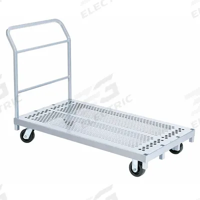 RAYMOND PRODUCTS Platform Truck: 2,400 lb, 54 in L x 30 in W x 8 1/2 in H Deck, Perforated - Flow-Through Platform Trucks
