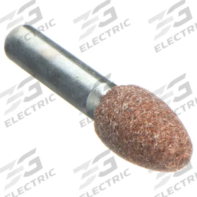 NORTON Vitrified Mounted Point: 3/8 in Dia, Aluminum Oxide, 60 Grit - General Purpose Mounted Points for Carbon Steel