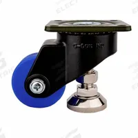 FOOT MASTER Plate Caster: Nylon Tread, 63 mm Wheel Dia, 98 mm Mounting Ht, 1,102 lb Load Capacity (MPN GDL-65A-SFBLKMC). Key specifications — Brand: FOOT MASTER; Frame Color: Black.