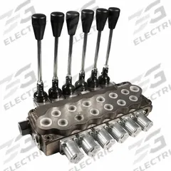 HYDRO CUSTOM Hydraulic Directional Control Valve: Four-Way / Three Positions, Tandem Center (MPN 228904). Key specifications — attr1017968: HYDRO CUSTOM; attr1017969: Tandem Center; attr1018005: Spring Center.