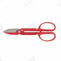 MILWAUKEE Tinners Snip: Left/Right/Straight, 12 in Overall Lg, 3 in Cutting Lg, Steel, Steel, Steel (MPN 48-22-4002). Key specifications — attr308531: Steel; attr308530: Steel; attr308532: Steel; attr308533: No; attr308535: Cold Rolled Steel; attr308541: 20 ga (Cold Rolled Steel); attr308546: Right; attr324897: MILWAUKEE.