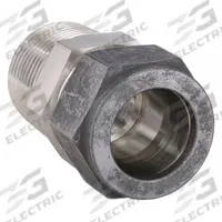 PARKER Compression Fitting Adapter: 3/4 in OD x 3/4 in Pipe Fitting Size, Compression x MNPT (MPN 12-12 FBZ-SS). Key specifications — Series: CPI(TM); Compatible Fitting Brands: CPI™; Brand: PARKER; Fitting Size: 3/4 in OD x 3/4 in Pipe.