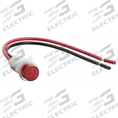 DAYTON Raised Panel Light: 12 mm Panel Mounting Hole Dia, LED, Raised Head (MPN 22NY42). Key specifications — Brand: DAYTON; Electrical Connection: 6 in Wire Leads.
