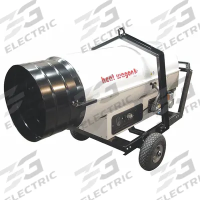 HEAT WAGON Portable Gas Ducted Tent and Remediation Heater: 250,000 BtuH - Direct-Fired Portable Gas Remediation & Tent Heaters