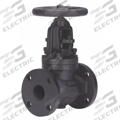 MILWAUKEE VALVE Globe Valve: For Gas/Oil/Steam/Water Media, Cast Iron, Z-Body, 8 in Pipe Size - Cast Iron Straight-Body General-Service Globe Valves