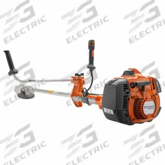 HUSQVARNA Gas-Powered Brush Cutter: 19 in Cutting Wd, 0.11 in Line Dia, 58.39 in Shaft Lg, 45.88 cc (MPN 545FR). Key specifications — Brand: HUSQVARNA; Cutting Width: 19 in; Engine Cycle: 2-Cycle; Shaft Length: 58.39 in; Shaft Type: Straight; Interchangeable Head: No.