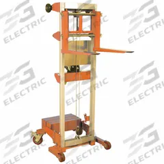 WESCO Winch Lift: 350 lb, 22 1/2 in L x 4 in W Fork, 47 in L x 29 in W x 68 in H Overall Dim, Cable (MPN 273515). Key specifications — Width Across Forks: 4 in; Brand: WESCO.