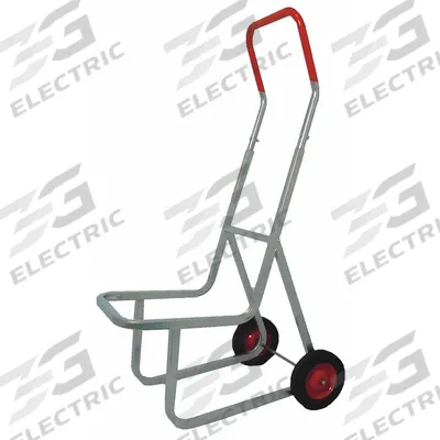 Dayton Furniture Hand Truck: 240 lb, For 16 Chairs, Flow-Back, Gray, 8 in Wheel Dia. - Stacking-Chair Hand Trucks