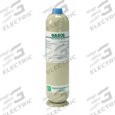 GASCO Calibration Gas: Nitrogen, Disposable, +/-5% Accuracy, CH4/CO/O2, Calibration Gas - Calibration Gases for Portable Gas Detectors