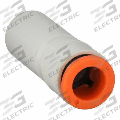 SMC Push-Fit Adapter Fitting: 5/16 in OD x 1/2 in OD Size, Push-to-Connect x Push-to-Connect - Polybutylene & Brass Tube Fittings