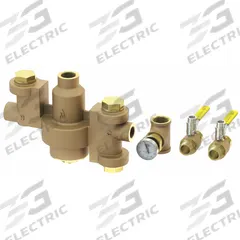 ACORN CONTROLS Thermostatic Mixing Valve: For Hot Water/Water Media, Thermostatic, Brass, EPDM, NPT (MPN ET71-3-BVS-OTG). Key specifications — Includes: Outlet Temperature Gauge; Brand: ACORN CONTROLS.