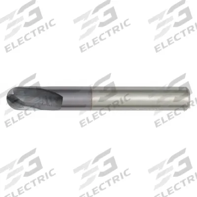 WIDIA HANITA Ball End Mill: Carbide, TiAlN Coated, 2 Flute, 1 mm Mill Dia, 3 mm LOC - Carbide Ball End Mills for Hardened Materials
