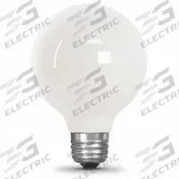 FEIT ELECTRIC Compact LED Bulb: Medium Screw (E26), LED, (G) Globe, G25, 2.5 W Watt, 2700K, Frosted (MPN BPG2525W927CA/FIL/RP). Key specifications — attr233510: G25; attr233525: 120V AC; attr233549: Frosted; attr518949: 2700K; attr239859: FEIT ELECTRIC.