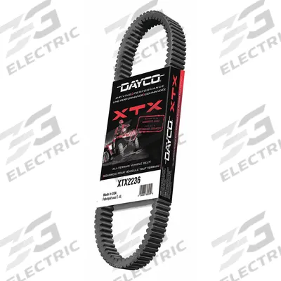 DAYCO Automotive Drive Belt: V-Belt, XTX, Cogged Belt, 26° Angle, 21/32 in Thick - XTX Series Cogged V-Belts