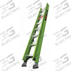 LITTLE GIANT Extension Ladder: 16 ft Ladder Size, Fiberglass, 300 lb Load Capacity, 28 lb Wt (MPN 18716). Key specifications — Color: Green; Brand: LITTLE GIANT; Removable Fly: Fixed.