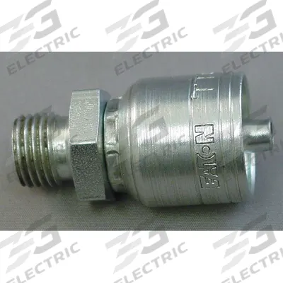 AEROQUIP Hydraulic Crimp Fitting: Steel x Steel, Straight, -10 For Hose Dash Size - Aeroquip Crimp Hydraulic Hose Fittings with Metric Connection