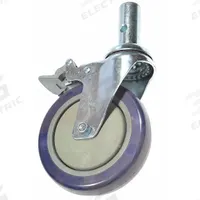 DAYTON Caster: 220 lb Load Capacity, 1 1/4 in W, 5 in Overall Lg, Plastic/Steel, 1 1/4 in Overall Wd (MPN PUC-855A). Key specifications — Compatible Grainger Part Number: 6W855; Manufacturer Part Number: PUC-855A; Accessory Type: Caster.