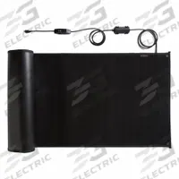 HEATTRAK Snow Melting Mat: Snow Melting Mat, 24 in x 5 ft, 24 in Wd, 5 ft Lg, 1/2 in Thick, 120V AC (MPN HTP24-05). Key specifications — Brand: HEATTRAK; Color: Black; Product Type: Snow Melting Mat; Standards: CSA 22.2; Wattage Output: 360w; Voltage: 120V AC; Size (WxL): 24 in x 5 ft.