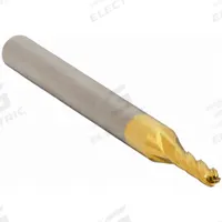 APPROVED VENDOR Ball End Mill: Carbide, TiN Coated, 4 Flute, 1.5 mm Mill Dia, 4.5 mm LOC, 39 mm OAL (MPN 223-001410A)