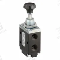 PARKER Manual Air Control Valve: DirectAir 4, Three-Way / Two-Position, Button, 1/4 in Female NPT (MPN 524411000). Key specifications — attr1084737: Aluminum; attr1084764: Manual Air Control Valve; attr1084778: Spool; attr1084767: DirectAir 4; attr1084731: 524411000; attr1084739: PARKER; attr1084765: Spring Return; attr1084768: DirectAir 4.