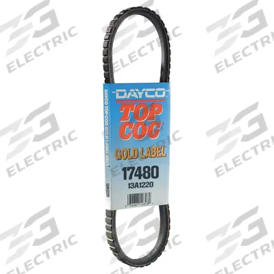 DAYCO Automotive Drive Belt: V-Belt, 13A, A Belt Trade Size, Cogged Belt, 36° Angle - 13A Series Cogged V-Belts
