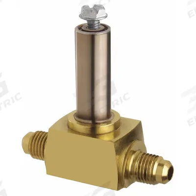 Parker Refrigerant Solenoid Valve: 1/4 in SAE Flare, 0.1 in Port Size, Normally Closed - Refrigeration Solenoid Valves