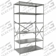 HALLOWELL Metal Shelving: Standalone, Medium-Duty, 48 in x 24 in, 84 in Overall Ht, 6 Shelves (MPN F5711-24HG). Key specifications — Frame Material: Steel; Shelving Material: Steel; Assembled: Unassembled; Color: Gray; Brand: HALLOWELL.