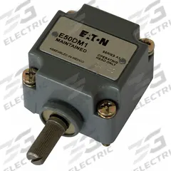 EATON Limit Switch Head: Side, E50 Series (MPN E50DM1). Key specifications — attr1019422: E50; attr1019427: Side; attr211339: EATON; attr1019313: Maintained.
