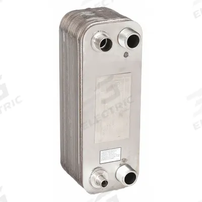 BELL & GOSSETT Heat Exchanger: 30,000 BtuH Refrigerant, 50 gpm, 9.02 sq ft, Nickel Braze - Brazed Plate Heat Exchangers