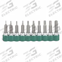 SK PROFESSIONAL TOOLS Socket Bit Set: 1 - 25 Pieces, 1/4 in Drive Size, 10 Pieces, SAE (MPN 19731). Key specifications — attr1216280: Replaceable Insert; attr1216283: SK PROFESSIONAL TOOLS; attr1225718: 1/16 in to 1/4 in; attr1227491: 1/4 in.