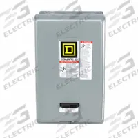 SQUARE D NEMA Magnetic Motor Starter: Non-Reversing, 3 Poles, NEMA Size 2, 45 A, 480V AC Coil (MPN 8536SDG1V06H30). Key specifications — attr211388: SQUARE D; attr951453: 480V AC; attr951489: Three; attr951482: None; attr951498: Screw Clamp Terminals; attr951468: No; attr984070: None; attr984425: No Auxiliary Contacts Included.