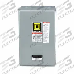 SQUARE D NEMA Magnetic Motor Starter: Non-Reversing, 3 Poles, NEMA Size 2, 45 A, 480V AC Coil (MPN 8536SDG1V06H30). Key specifications — attr211388: SQUARE D; attr951453: 480V AC; attr951489: Three; attr951482: None; attr951498: Screw Clamp Terminals; attr951468: No; attr984070: None; attr984425: No Auxiliary Contacts Included.