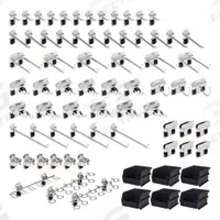 TRITON PRODUCTS Pegboard Kit: 66 Hooks, Locking Clip, Surface, Stainless Steel (MPN SSLH2-Kit). Key specifications — attr38463: Surface; attr38449: Brushed; attr38447: Stainless Steel; attr38464: Locking Clip; attr38446: TRITON PRODUCTS.
