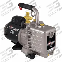 JB INDUSTRIES Vacuum Pump: 3 cfm, 15 micron Ultimate Vacuum, 120V AC, A2L Compatible, Male, Flare (MPN DV-85N). Key specifications — Plug Configuration: 5-15P; Brand: JB INDUSTRIES; Number of Stages: Two-Stage; Product Type: Vacuum Pump.