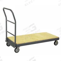 JAMCO Platform Truck: 1,200 lb, 60 in L x 30 in W x 10 in H Deck, 5 in Caster Dia, No Side Panels (MPN PB360P500GP). Key specifications — Side Panel Type: No Side Panels; Caster/Wheel Configuration: (2) Rigid; Brand: JAMCO.