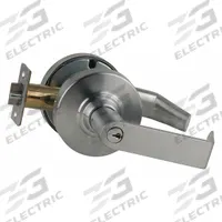 SCHLAGE Door Lockset: Privacy Lever Locksets, Chrome, ADA Compliant (MPN ND85PD RHO 626). Key specifications — Ligature Resistance: Not Ligature-Resistant; Brand: SCHLAGE; Visual Indicator Message: No Message; Lockset Style: ND Rhodes; ADA Compliant: Yes; Finish: Satin Chromium-Plated : Cast Zinc.