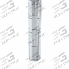 NEW AGE INDUSTRIAL Shelving Post: 96 in, 6 ga, Unfinished, Silver (MPN 96P). Key specifications — attr39643: Silver; attr33138: NEW AGE INDUSTRIAL.