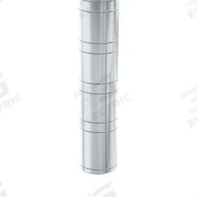 NEW AGE INDUSTRIAL Shelving Post: 96 in, 6 ga, Unfinished - Posts for Aluminum Open Metal Shelving
