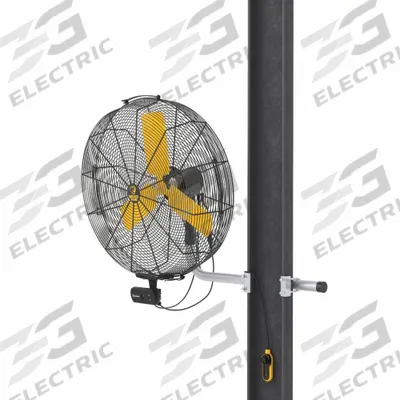 BIG ASS FANS Mounted Fan: 30 1/2 in Blade Dia, 100 to 120V AC, 1/3 hp Motor HP, Wall Mount - Standard Industrial Wall-Mount Fans