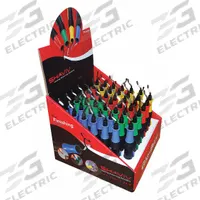 SHAVIV Deburring Tool Set: B10/B11/B20/B30 Blade, Glo-Burr Handle, Blue/Green/Red/Yellow (MPN 154-29136). Key specifications — Brand: SHAVIV; Blade Trade Number: B20; Features: Pocket Clip; Color (merch): Yellow.