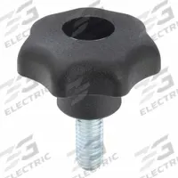 KIPP Hand Knob: 7 Point, Plastic w/ Steel Thread, M8 Thread, 20 mm Thread Lg, 40 mm Dia (MPN K0155.4081X20). Key specifications — Brand: KIPP.