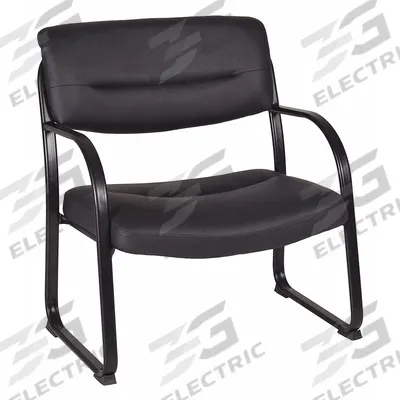 REGENCY Frame Chair: Black, Black, 0 Casters/Glides, 33 in Overall Wd, 35 in Overall Ht - Guest & Side Chairs