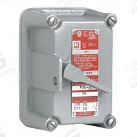 HUBBELL KILLARK Switch Cover: Tumbler Switches (MPN FXS-1C). Key specifications — attr206748: FXS-1C; attr1023121: Tumbler Switches; attr1023126: 1-Pole, 20A Switch; attr1023128: Front Cover with Switch; attr211297: HUBBELL KILLARK; attr1024199: FXS.