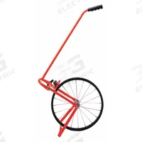 ROLATAPE Measuring Wheel: 100,000 ft Range, Adj Handle Handle, Spoked Single Wheel, Rubber Tread (MPN 32-400). Key specifications — attr939182: Steel; attr939189: Mechanical Measuring Wheel; attr934748: 32-400; attr939173: Batteries Not Required; attr939180: Not Foldable; attr939193: SAE; attr939184: Steel; attr939185: Swan-Neck.