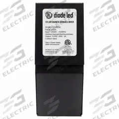 LED Driver: 40 W Power Output, 120V AC, 24V DC, 6 3/8 in Lg, Damp Location Rated, 2 5/8 in Ht (MPN DI-MLV-24V40W). Key specifications — attr1264212: Driver Only; attr1264214: 120V AC; attr1264224: 24V DC; attr1264225: 40 W; attr1264175: DIODE LED.