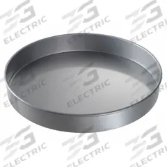 CHICAGO METALLIC Round Cake Pan: Round Cake Pan Pan, Aluminized Steel, Glazed, 14 in Overall Dia (MPN 41425). Key specifications — Bead Closure: Closed Bead; Coating: Glazed; Pan Style: Round Cake Pan; Perforation: Solid; Brand: CHICAGO METALLIC; Color: Silver; Material: Aluminized Steel; NSF Certified: No.