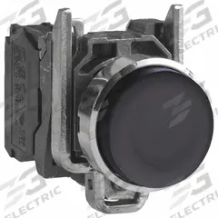 SCHNEIDER Extended Push Button Operator: Non-Illuminated, Extended Profile, Metallic, 22 mm, 1NO (MPN XB4BL21). Key specifications — Brand: SCHNEIDER; Action: Momentary; Series: XB4; Push Button Material Type: Metallic.