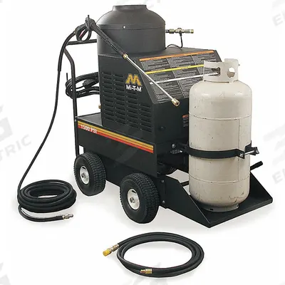 MI-T-M Electric Pressure Washer: Cart, 120 V – Single-Phase, 1,500 psi, 1.8 gpm - Hot Water Pressure Washers