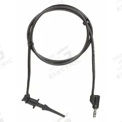 APPROVED VENDOR Test Leads: Black Electrical Current Color, Test Clip, Stacking Banana Plug, 5 ft Lg (MPN 5TXE3). Key specifications — Brand: APPROVED VENDOR.